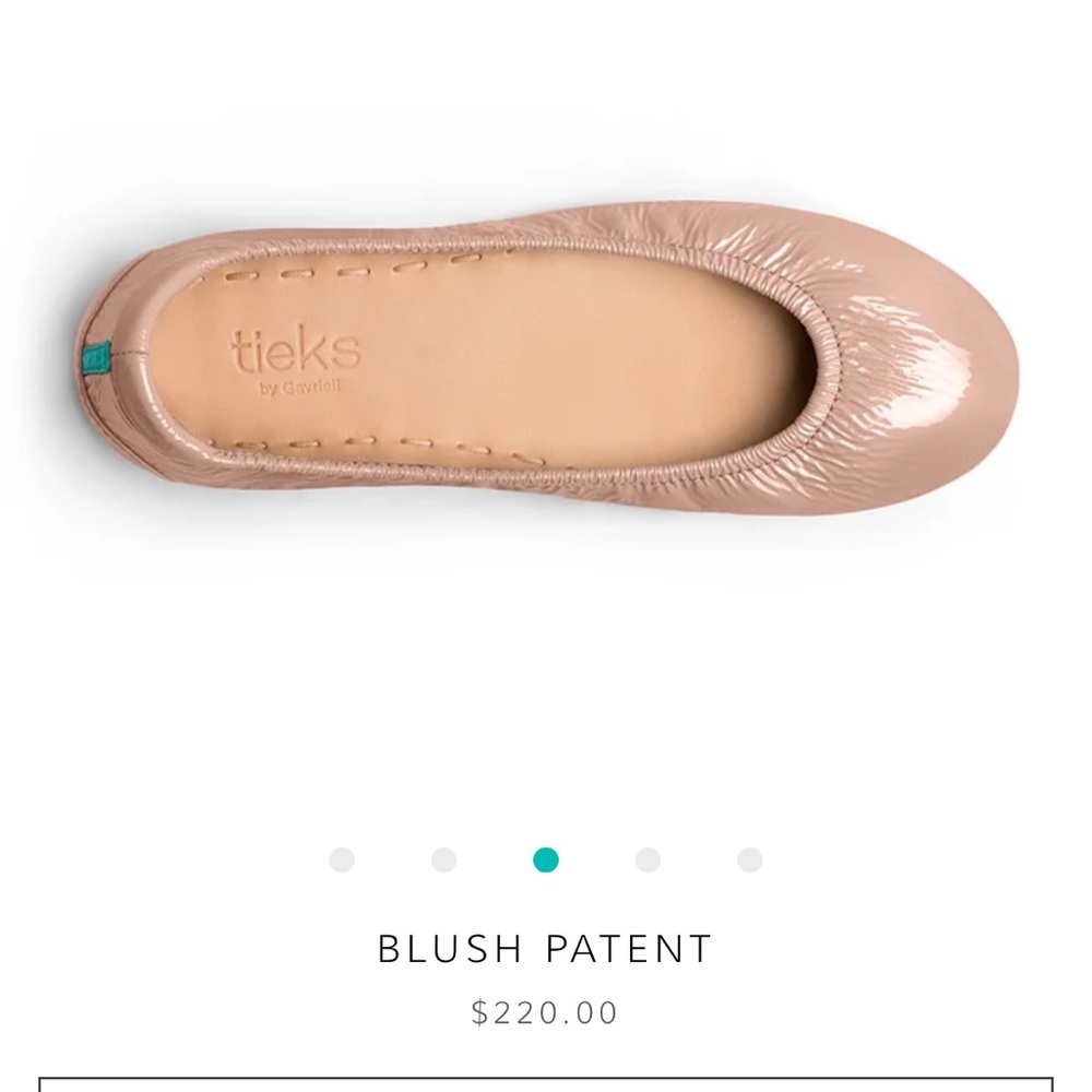 Tieks Blush Patent Leather Ballet Flats - Picture 4 of 10